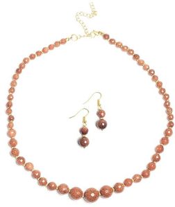 Sand Stone Dazzling Delight Necklace Set