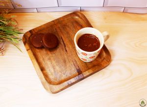 serving wooden platter