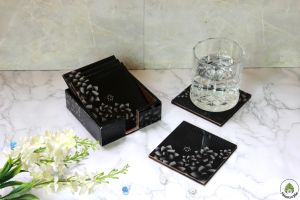 MDFCoasters Set of 6 with Holder
