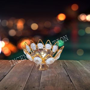 Illuminated Crystal Lotus Candle Holder ll ICD-1011