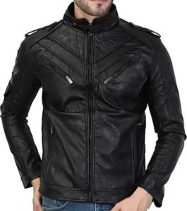 Mens Black Leather Jacket