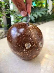 Coconut Shell Piggy Bank