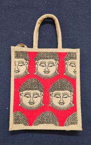 Printed Jute Shopping Bag