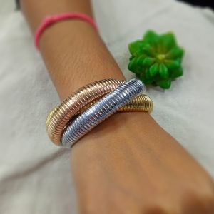 3 LINE 3 TONE SS BANGLE