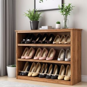 Wooden Shoe Rack