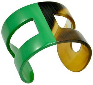 LACQUERED HORN CUFF BRACELET