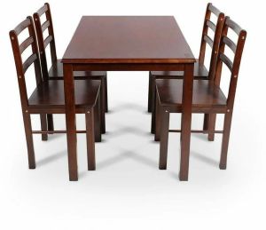 4 Seater Wooden Dining Table Set