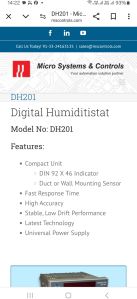 dh 201 rh digital humidity indicator