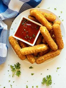 Frozen mozzarella cheese sticks