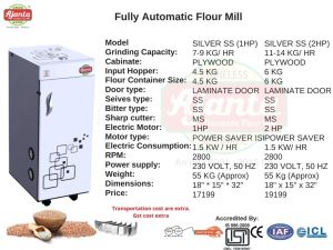 1 HP Plywood Flour Mill Machine