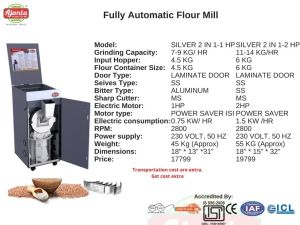 2 HP Modular Flour Mill Machine