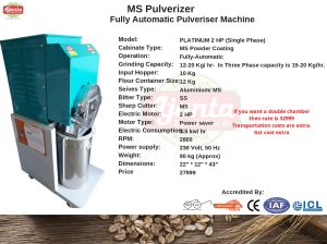 3 HP Mild Steel Pulverizer Machine