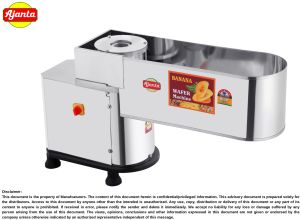 Automatic Banana Chips Making Machine