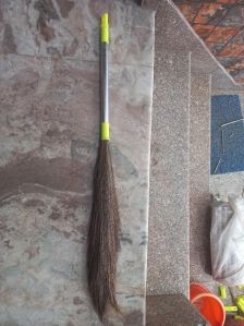 Grass Broom with Steel Handle