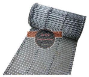 FLATTENED WIRE CONVEYOR BELT