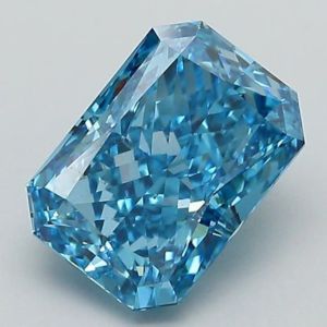 Fancy Emerald Blue Natural Diamond Precision-cut to enhance the diamonds