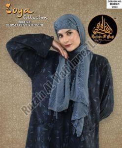 D39 C1 Women Printed Turkish Abaya