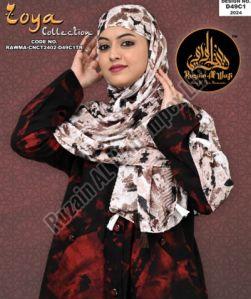 D49 C1 Women Printed Turkish Abaya