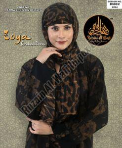 D59 C2 Women Printed Turkish Abaya