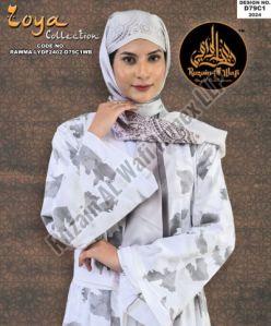 D79 C1 Women Two Piece Printed Abaya