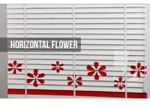 Horizontal Printed Wooden Blinds