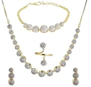 American Diamond Necklace Set