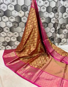 Banarasi Kora Muslin Tanchui Saree