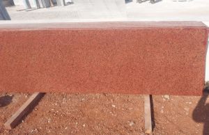 red granite slab