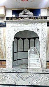 White Marble Masjid Qibla