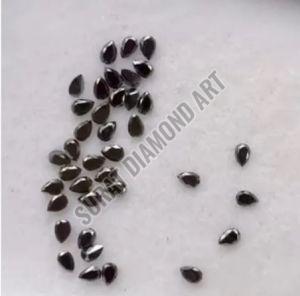 2-3mm Pear Cut Black Diamond