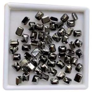 9-7 mm Emerald Cut Black Diamond