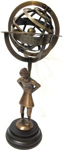 18th c atlas armillary sphere