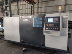 Double Chuck CNC Lathe Machine