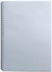 Single Line A4 Spiral Notebook