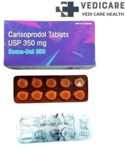 Soma Dol 350mg Carisoprodol Tablets