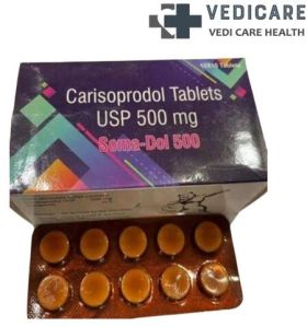 Soma Dol 500mg Carisoprodol Tablets