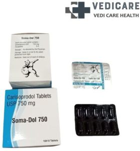 Soma Dol 750mg Carisoprodol Tablets