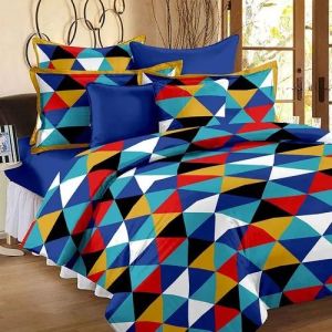 Multicolor Cotton Double Bedsheet