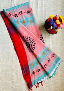 Pure cotton sarees kantha stitch hand embroidery