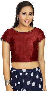 AF2852 Ladies Fancy Maroon Blouse