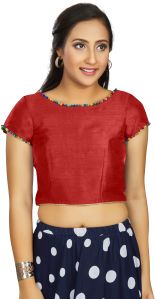 AF2857 Ladies Fancy Red Blouse