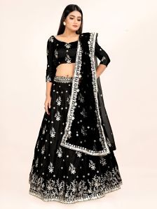 AF5008 Ladies Wedding Wear Chinnon Lehenga Choli