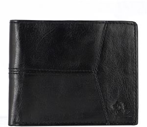 KARA Faux Leather Black Wallet for Men - Bifold Slim Design Men's Wallet with 3 Card Holder Slot