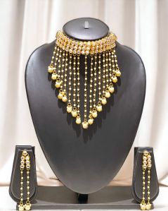 imitation gold hanging pearl chains pearls necklace set