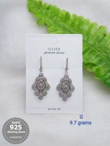 Fancy 925 Sterling Silver Earrings