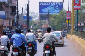 Hoarding advertising in ghadi chowk raipur