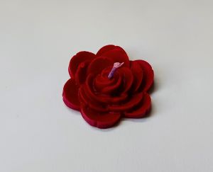 Red Rose Shaped Floating Candle