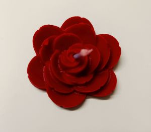 Red Rose Shaped Floating Candle