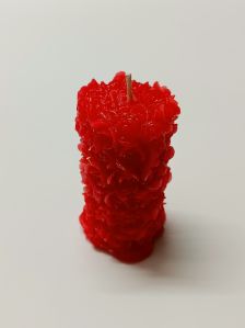 Red Rose Pillar Candle