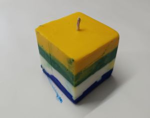 Multicolor Square Pillar Candle
